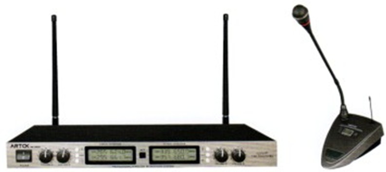 AK-8430 UHF 四通道紅外對(duì)頻無線會(huì)議話筒