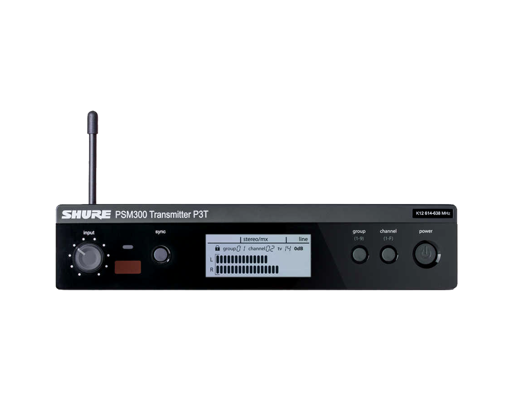 SHURE P3T 單通道、半機架發(fā)射機